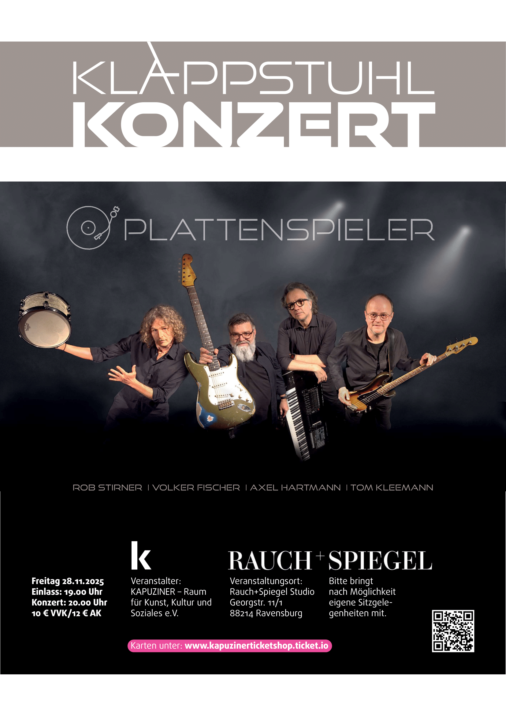Klappstuhlkonzert Kapuziner Ravensburg Rauch+Spiegel Plattenspieler